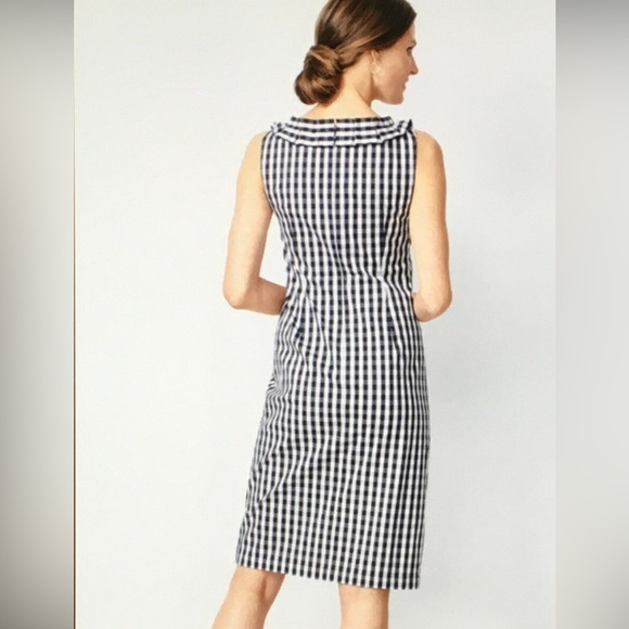 Talbots Gingham Black and White Mini Dress - Picture 2 of 4